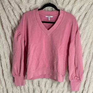 10 Crosby Derek Lam Pink V-Neck Sweater
